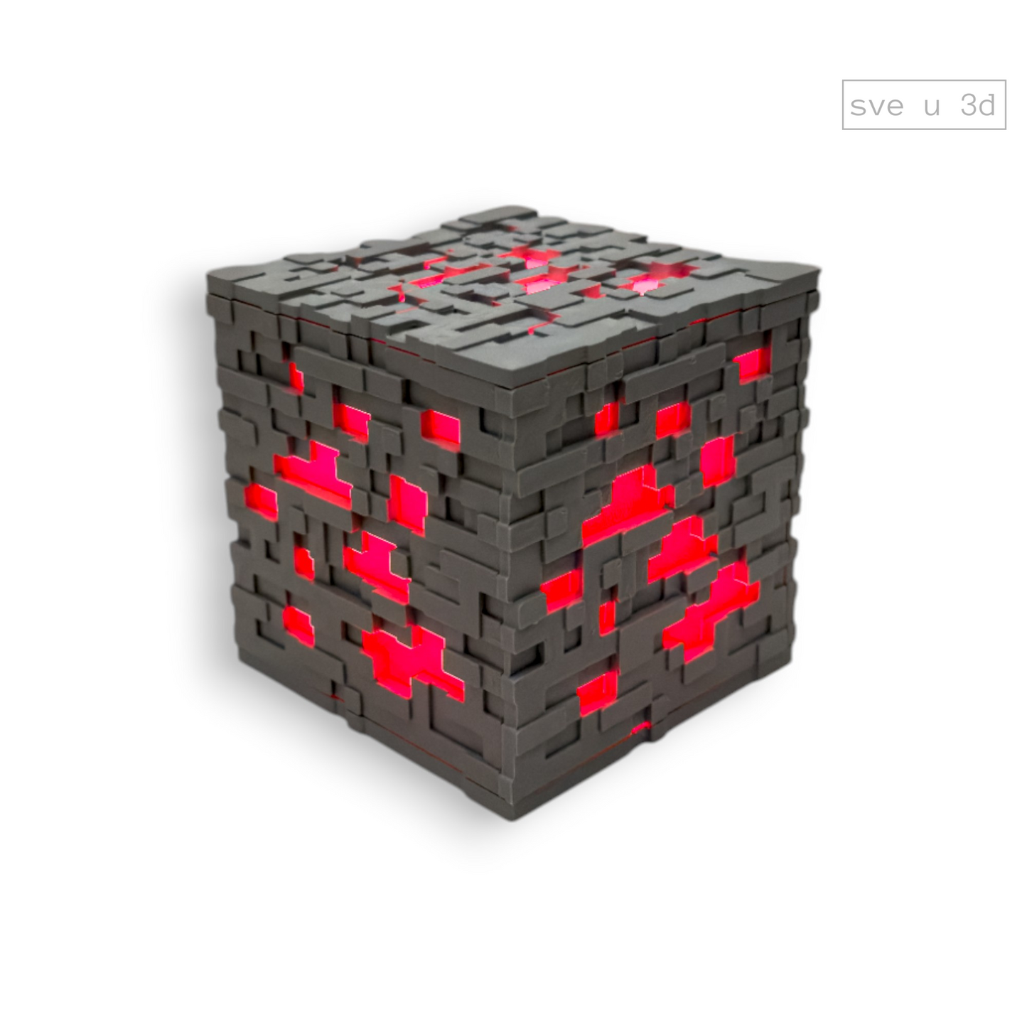Minecraft Ore 3D Efekat RGB Lampa - Minecraft Ruda