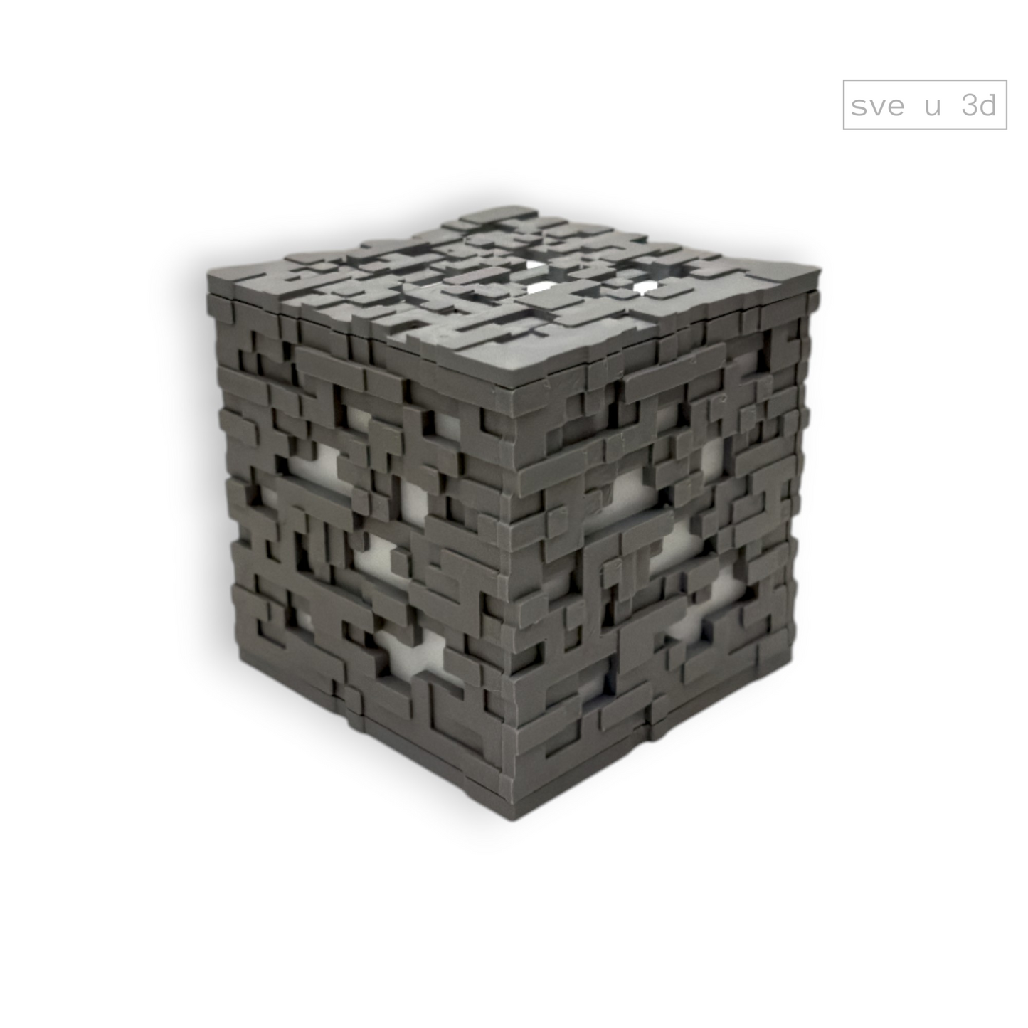 Minecraft Ore 3D Efekat RGB Lampa - Minecraft Ruda