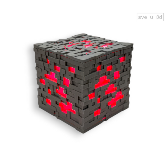 Minecraft Ore 3D Efekat RGB Lampa - Minecraft Ruda