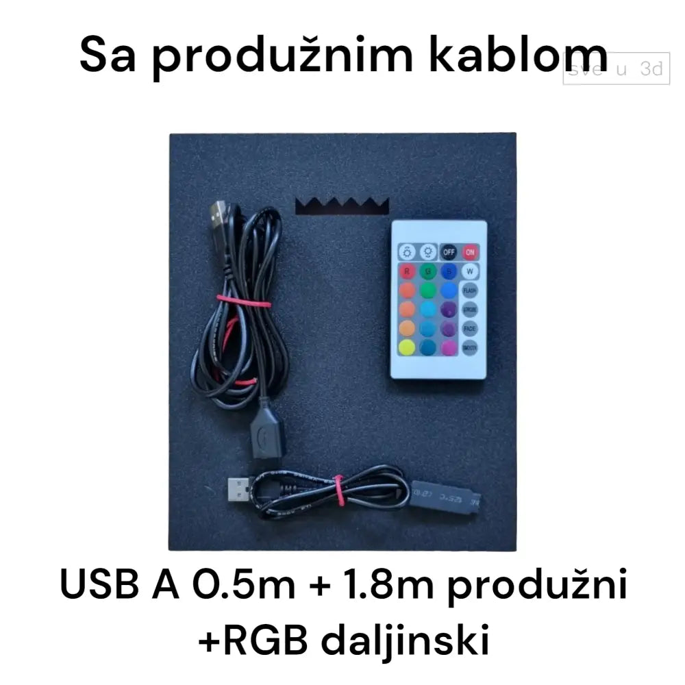 Lampica Za Akumulator Zidna Lampa | Battery Low Stona Sa Produžnim Kablom Automoto